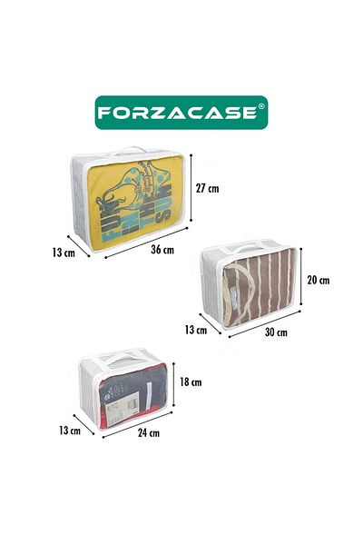 Forzacase Organizator de geanți de călătorie cu sertar de 6 bucăți în interiorul dulapului și valiză - FC816
