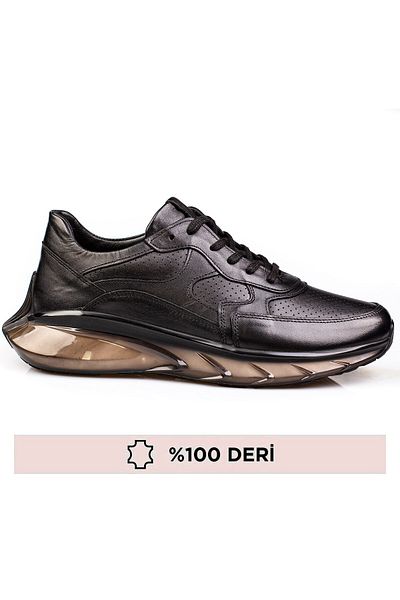 maximoda Γνήσιο δέρμα, Διαφανής Αερωτική Σόλα, Εσωτερικά Εξωτερικά Δερμάτινα Ανδρικά Παπούτσια