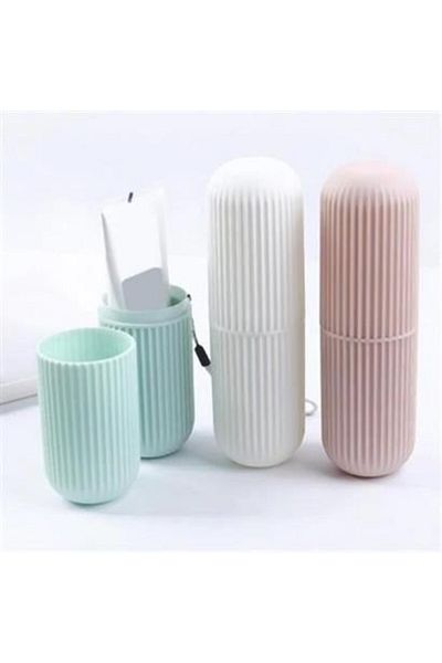 AlbiShoes Travel Type Plastic Toothbrush Glasses Pen Brush Food Storage Container Organizing Pen Holder