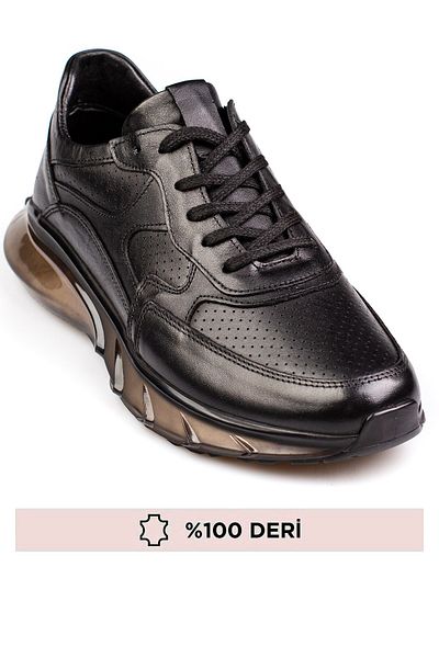 maximoda Γνήσιο δέρμα, Διαφανής Αερωτική Σόλα, Εσωτερικά Εξωτερικά Δερμάτινα Ανδρικά Παπούτσια