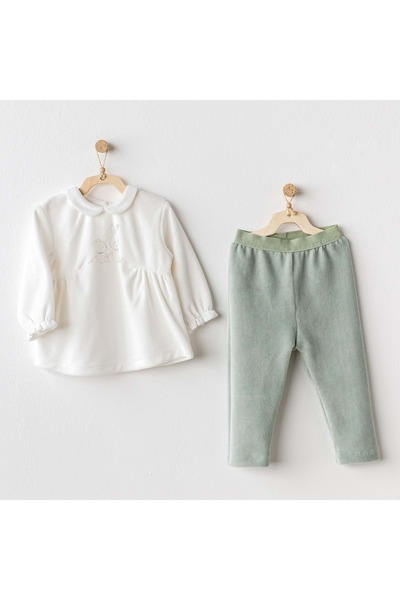 andywawa Ac25134 Cute Bear Friends 2'li Bebe Takım Green