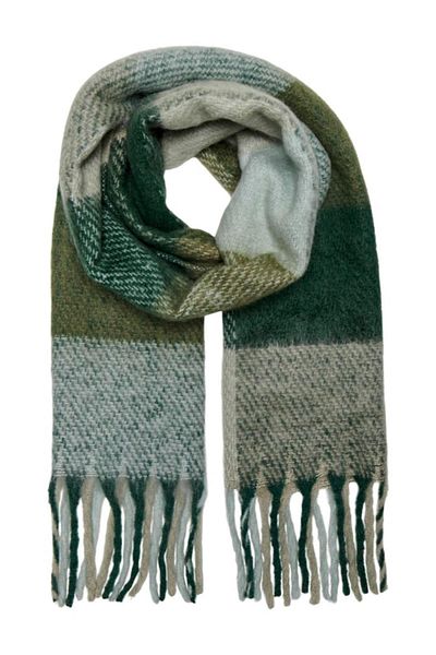 ONLY Onlwinie Green Check Scarf - Cc 15297974