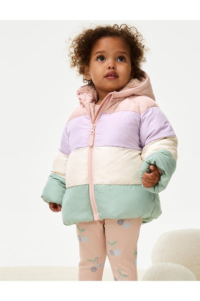 Marks & Spencer Stormwear™ Borg Puffer Şişme Mont (0-3 YAŞ)