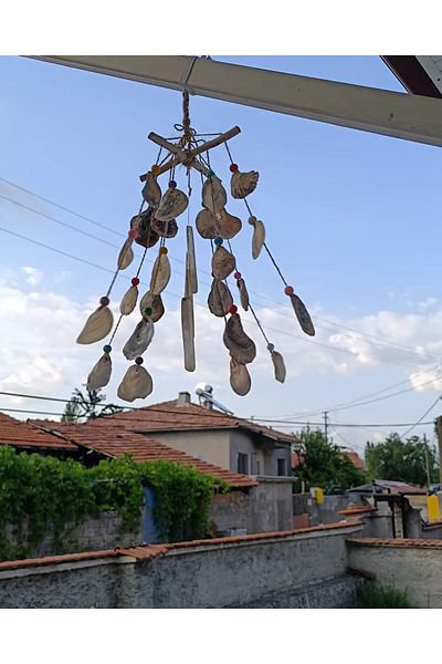 Gülce Aksesuar Gül-Ce Decorative Lodos Branch Sea Shell Wind Chime