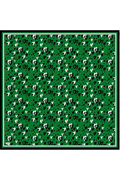 Armine وشاح منقوش باللون الأخضر الناعم 6088-14