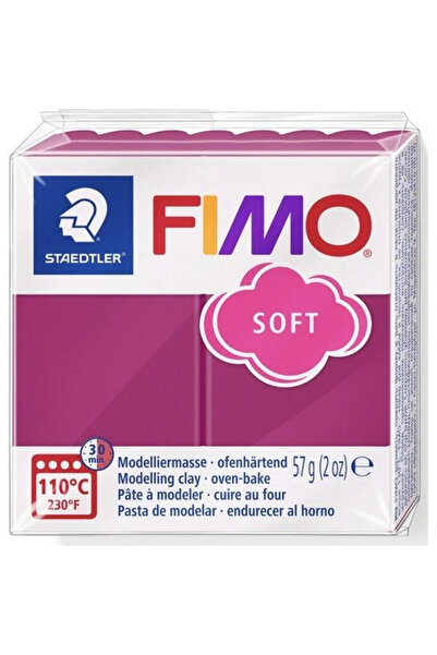 Staedtler Fimo Polimer Kil 57gr Soft Modelleme Kili Bordo / 8020-t23
