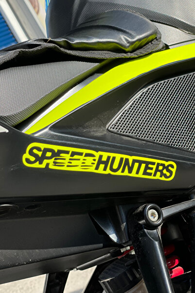 Banxtre Motor-Araba için Neon Sarı Speedhunters Sticker Etiket 15CMx2CM (1 Adet)