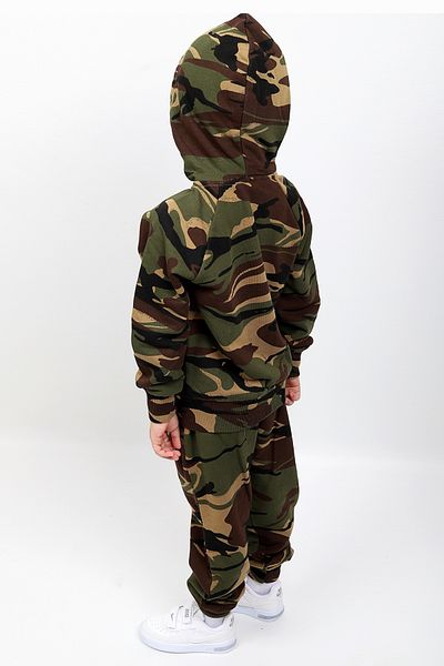 Vauva Camouflage Patterned Boys and Girls Set - Hooded, Long Sleeve, Zippered