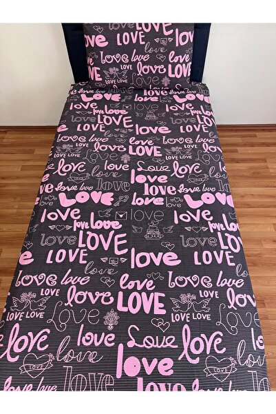 Touch Love Patterned Fitted Elastic Sheet Set - Single and Double