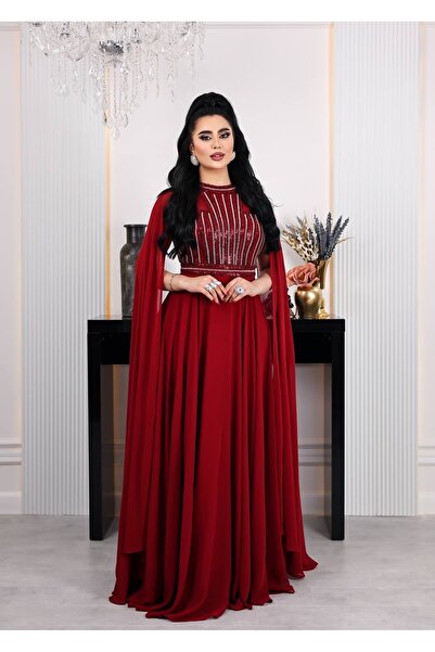 H4K MODA فستان سهرة من الشيفون الحزين