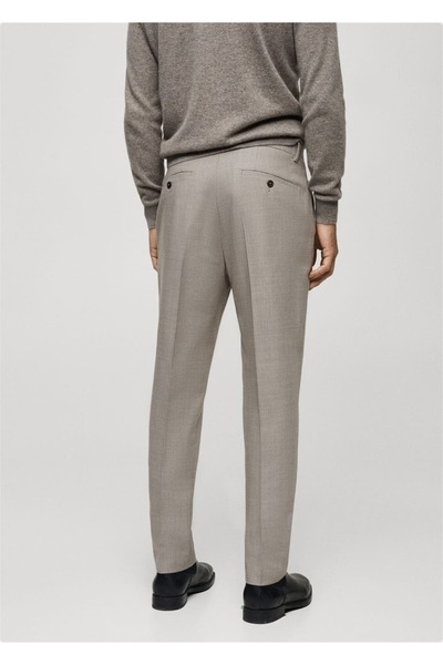 MANGO Man Kareli pamuklu regular fit gömlek