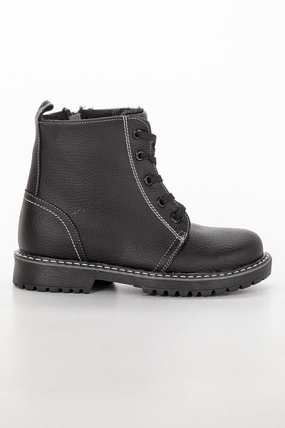 Dilimler Ayakkabı Şiringenç Orthopedic Zippered Leather Black Boy's Boots