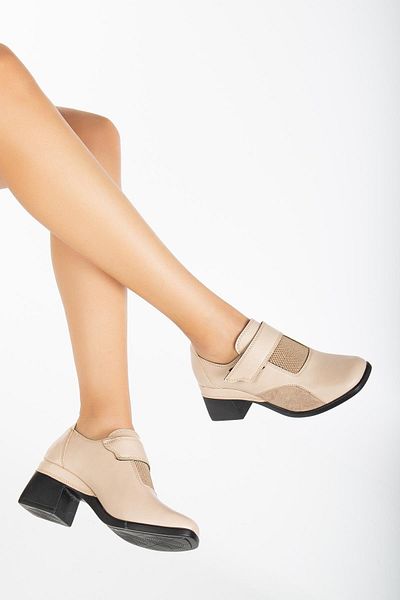 Dilimler Ayakkabı Pantofi casual de damă bej - cu velcro și ușoare