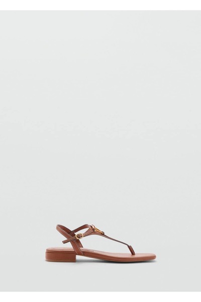 MANGO Woman Metal detaylı sandalet