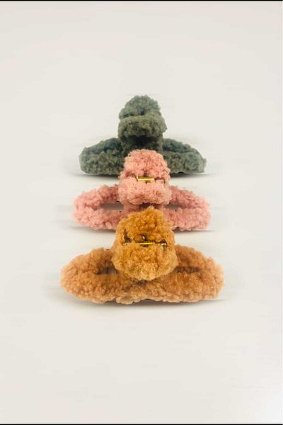 KALBE Set of 3 Plush Peg Buckles