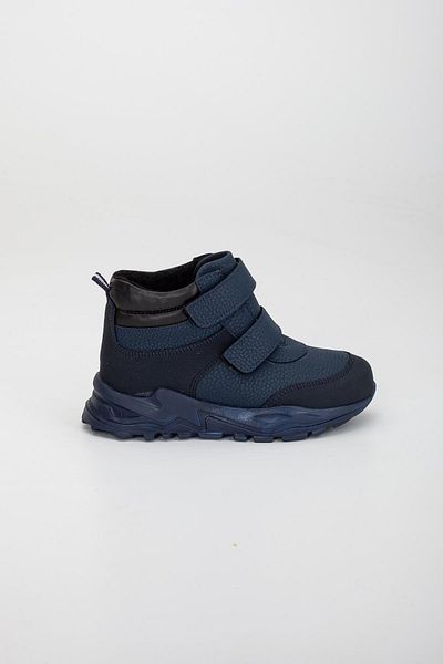 Dilimler Ayakkabı ŞirinçOrthopedic Velcro Leather Navy Blue Boy's Treaking Boots
