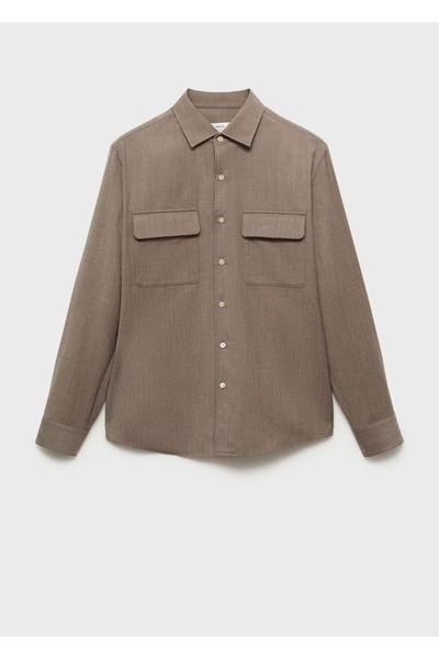 MANGO Man Dar kesim kadife blazer ceket