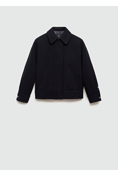 MANGO Woman Oversize yün ceket