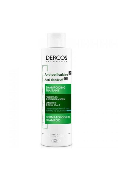 Vichy Dercos Anti Dandruff - 200 ml Anti-Dandruff Shampoo, Normal and Oily Hair