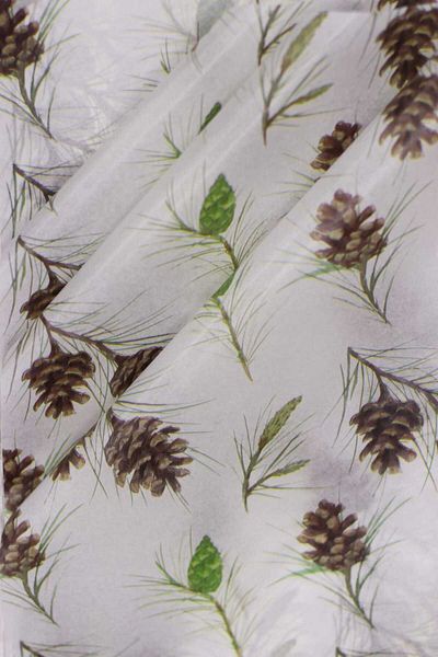 demontecraft Pinecone patterned tissue paper is 50x70, 10 pieces