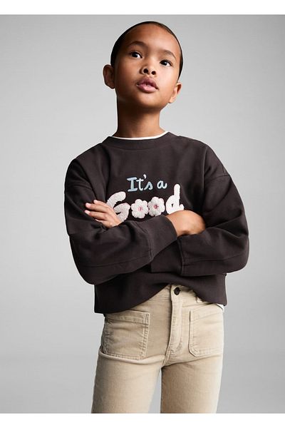 MANGO Kids Βελούδινο παντελόνι flare