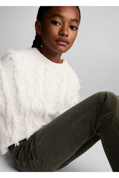 MANGO Kids Velvet Flare Pants