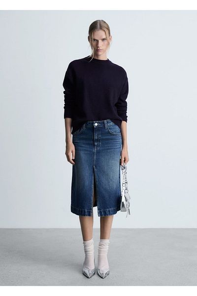 MANGO Woman Round neck knitwear sweater