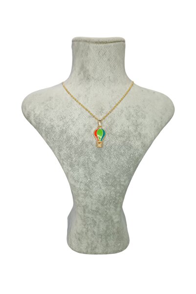 Mos Tespih Gold Cappadocia Balloon Anti-Tarnish Necklace