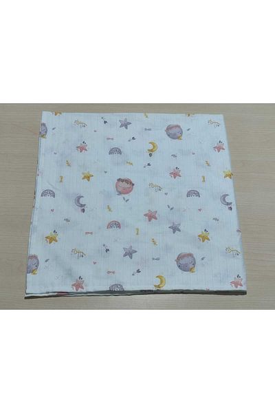 Alpıno Newborn - Muslin Blanket and Blanket (100% Cotton Baby Blanket, 85cm X 85cm)