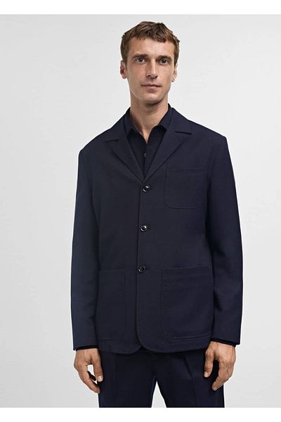 MANGO Man Παλτό slim fit από 100% καθαρό μαλλί