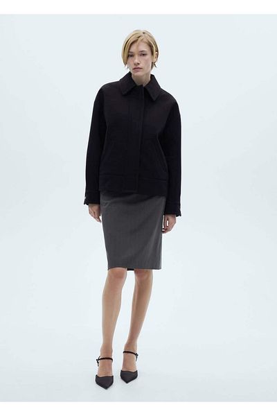 MANGO Woman Oversize Woolen Coat
