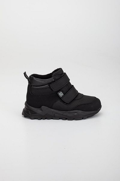 Dilimler Ayakkabı ŞirinçOrthopedic Velcro Δερμάτινες Μαύρες Boy's Treaking Boots