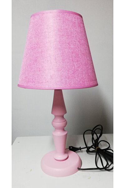 TEKAY AYDINLATMA Bedroom Lampshade with Wooden Legs Natural Legs Dark Walnut Legs