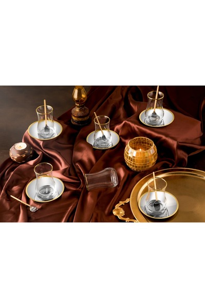 Tiamo Moonline Çay Seti Gold 18 Parça / 6 Kişilik