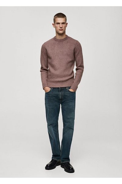 MANGO Man Pulover din tricot cu croială normală