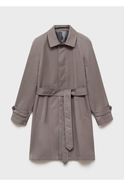 MANGO Man Καφέ Ανδρικό Παλτό 77077913