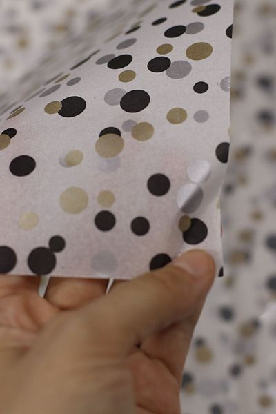 demontecraft Mixed polka dot Pelur paper Pelur packaging paper gift package 50x70 10 pieces
