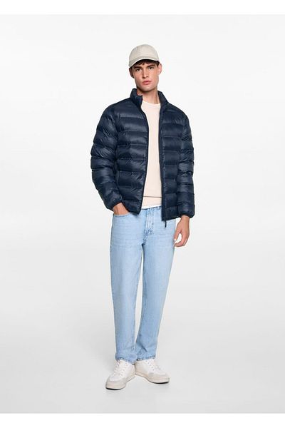 Mango Teen Side Zipper Quilted Anorak