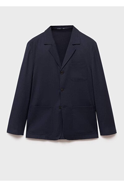 MANGO Man Slim fit %100 saf yün blazer ceket
