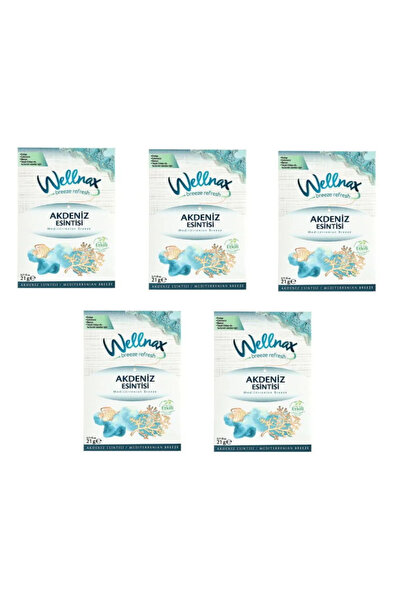 Wellnax Dolap Çekmece, Oda ve Araç Kokusu - Akdeniz Esintisi 5 Adet