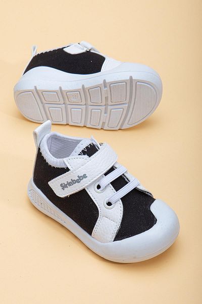 Dilimler Ayakkabı Şirinbebe Şiringenç Linen Black White Men's İlkadım Baby Kids Shoes