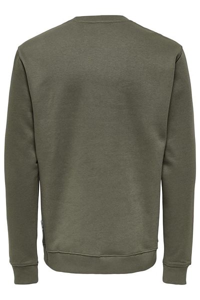 Only & Sons Φούτερ ONSCONNOR Color Crew Neck - KHAKI 22030625