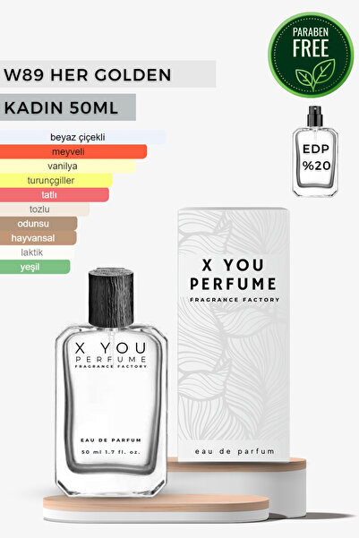 x you perfume Her Golden 50 ML Edp Woman Perfume W89