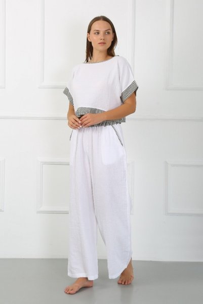 agva Shyla Line White Bluz