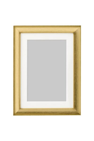 IKEA renkli çerçeve, altın rengi, 13x18 cm