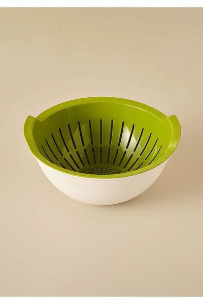 HOMİNG Salad Fruit and Vegetable Strainer Set with Green Homing Bowl in 1 - 241671