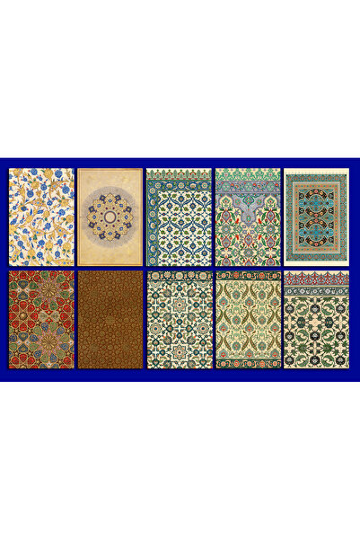TELLGRAF Halı desenleri Temalı Kartpostal Seti (10x15 cm 10 Adet)