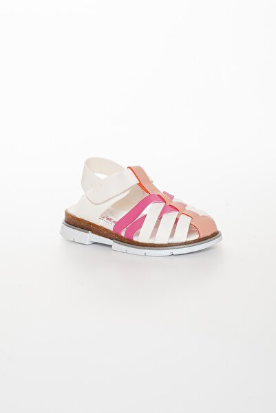 Dilimler Ayakkabı Χαριτωμένα νεανικά ορθοπεδικά φούξια λευκά κοριτσίστικα σανδάλια