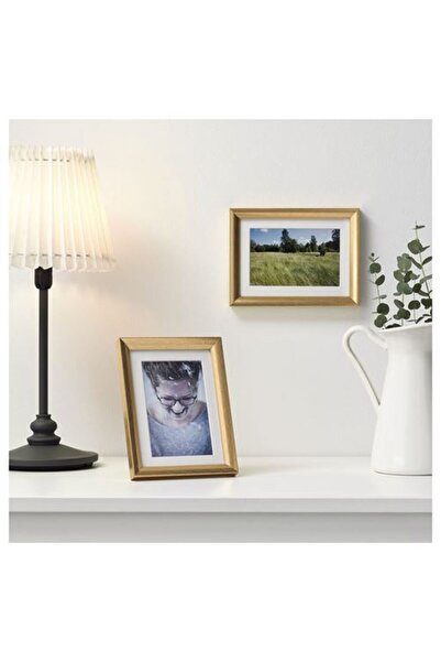 IKEA renkli çerçeve, altın rengi, 13x18 cm
