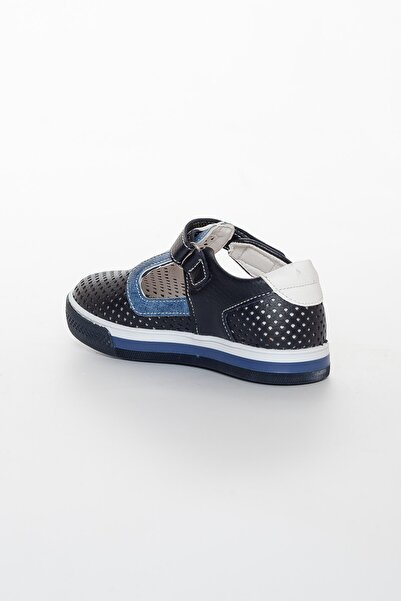 Dilimler Ayakkabı Cute Young Orthopedic Laser Navy Blue Denim Boys' Shoes